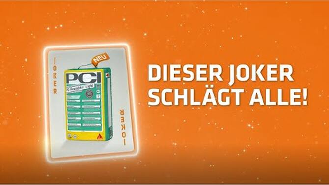 PCI Flexmörtel Light: Doppelte Reichweite - halbes Gewicht